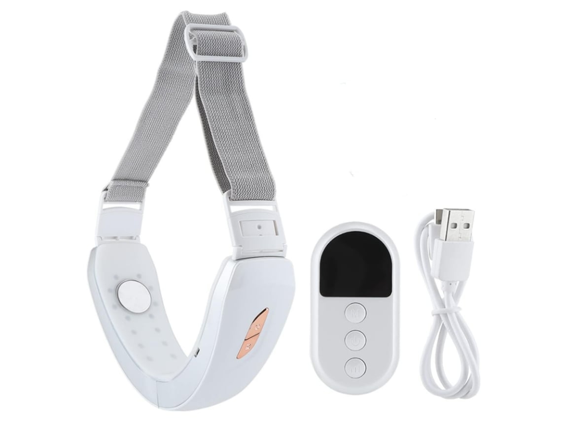Masajeador facial adelgazante eléctrico recargable Yunzii con vibración EMS, terapia de luz de fotones, lifting y reafirmante facial, blanqueamiento.