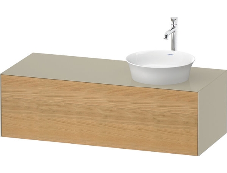 DURAVIT Tulip blanco, mueble de pared, ancho 1300 x fondo 550mm, con 1x extraíble, con tecnología tip-on, WT4977R