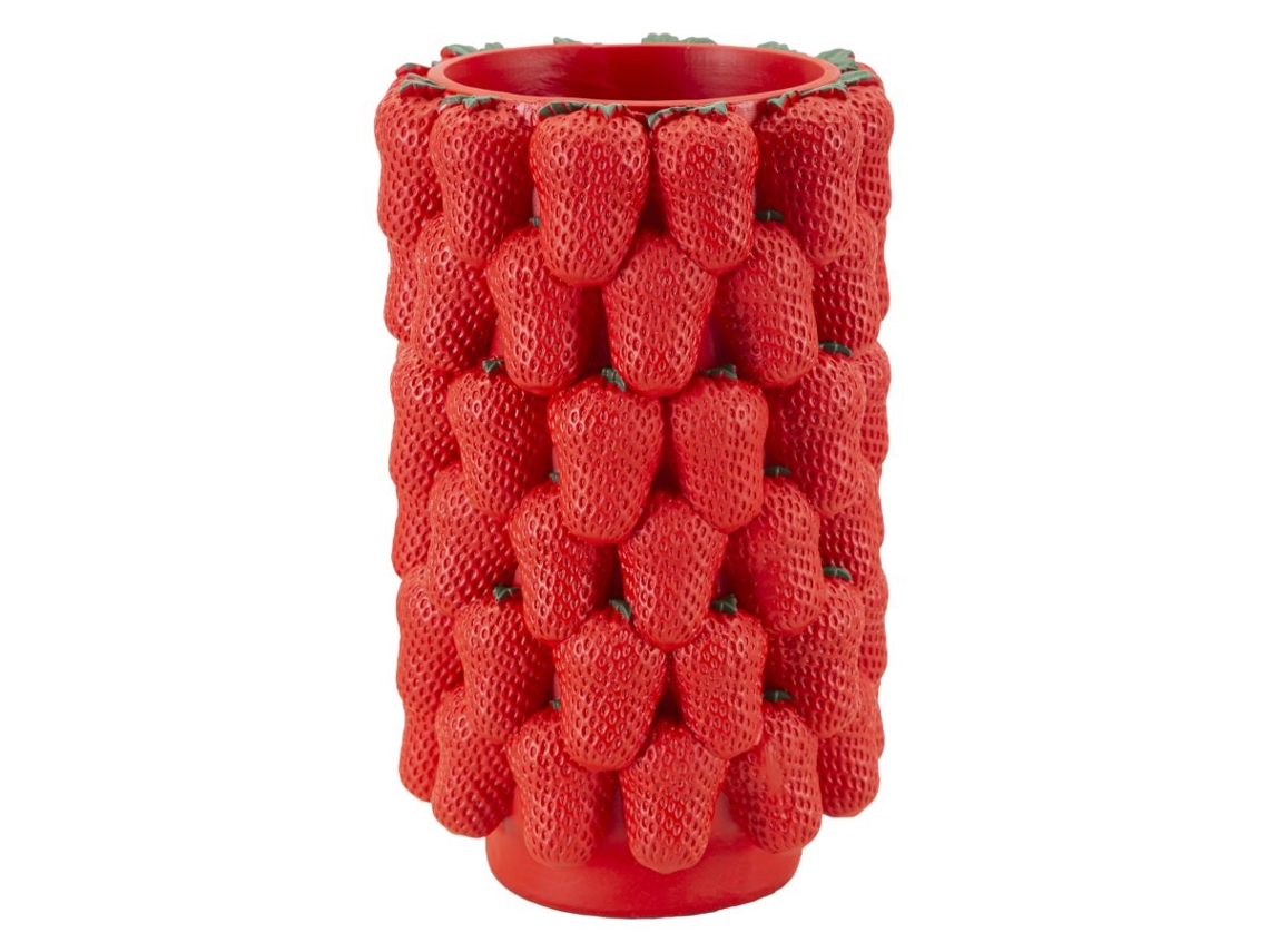 Florero Fresa Cm Ø 20x32 Unico / Rojo