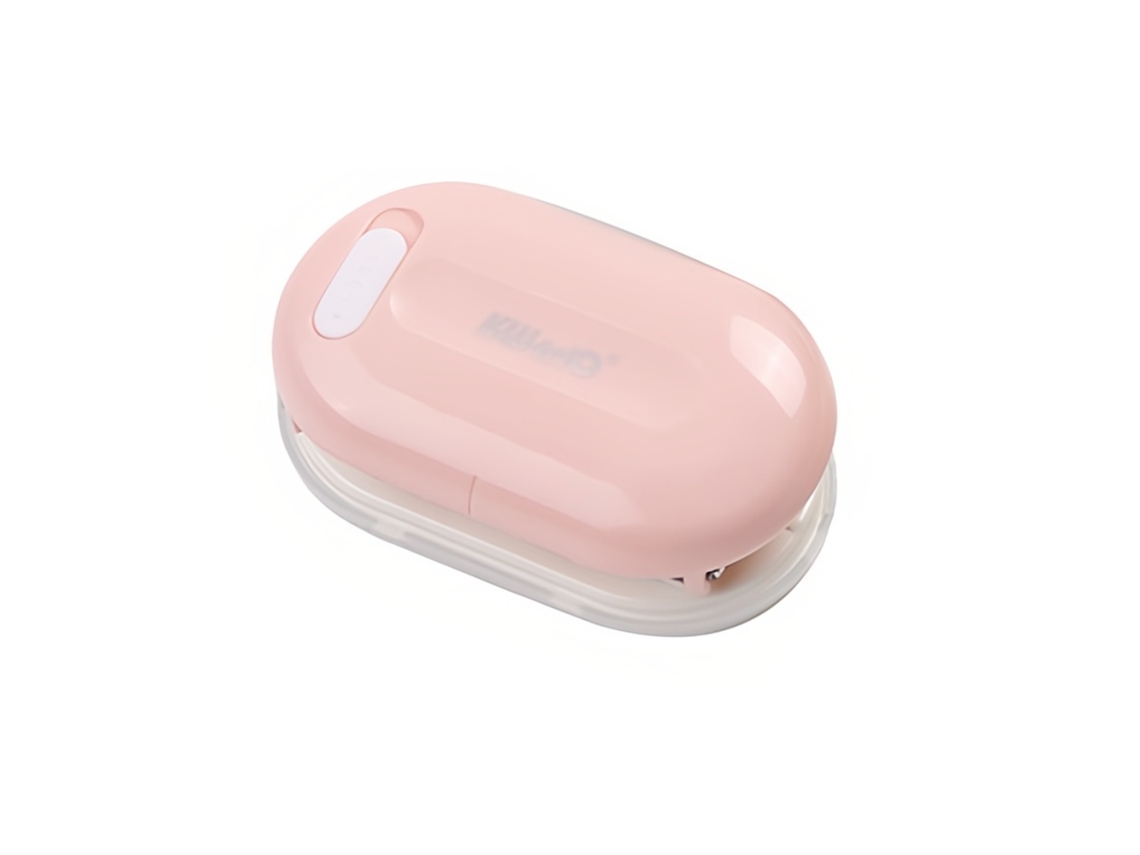 Perforadora portátil mini de 3 agujeros para cuadernos de hojas sueltas, capacidad para 5 hojas, 5,5 mm de diámetro, ABS y hierro, blanco/rosa/verde/amarillo | Sin marca