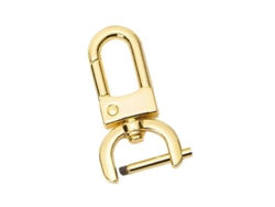 Ganchillo Rotatorio Desmontable De Aleación De Zinc, Clasp Cangrejo Para Bolsos Y Llaveros, Oro, Talla S Oro K S