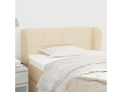 Cabecero De Tela Color Crema 83x23x78/88 Cm