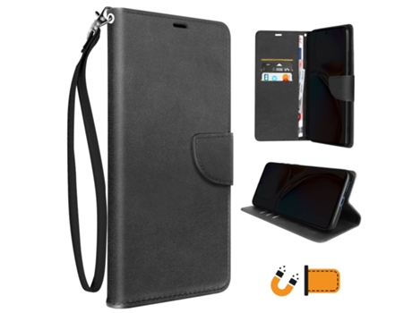 Funda Folio para Motorola Edge 40 AVIZAR Piel Negro