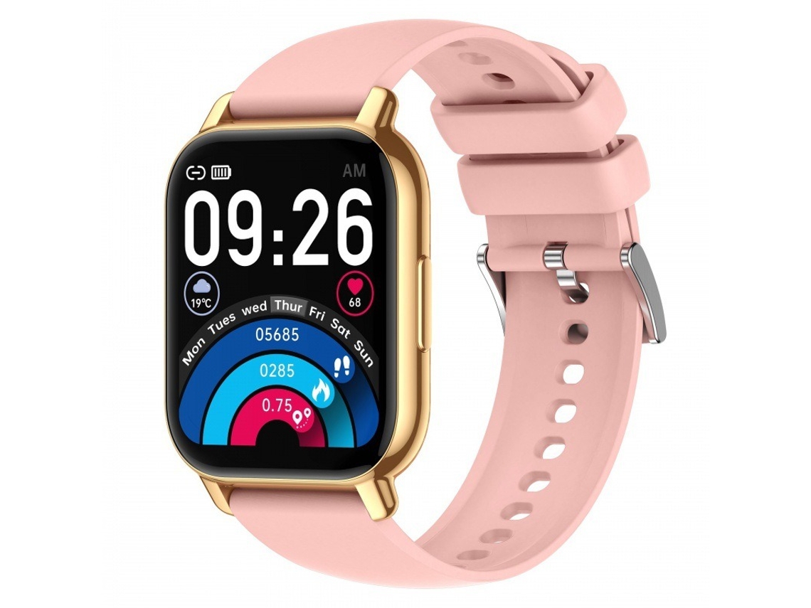 Smartwatch YIZHOOD P66 1.85 inch Bluetooth Llamada IP68 Impermeable (Android y IOS - Rosa)