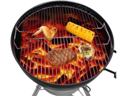 Parrilla De Cocción, Parrilla De Barbacoa De Metal, Redonda De Acero Inoxidable, Versátil Para Asar,