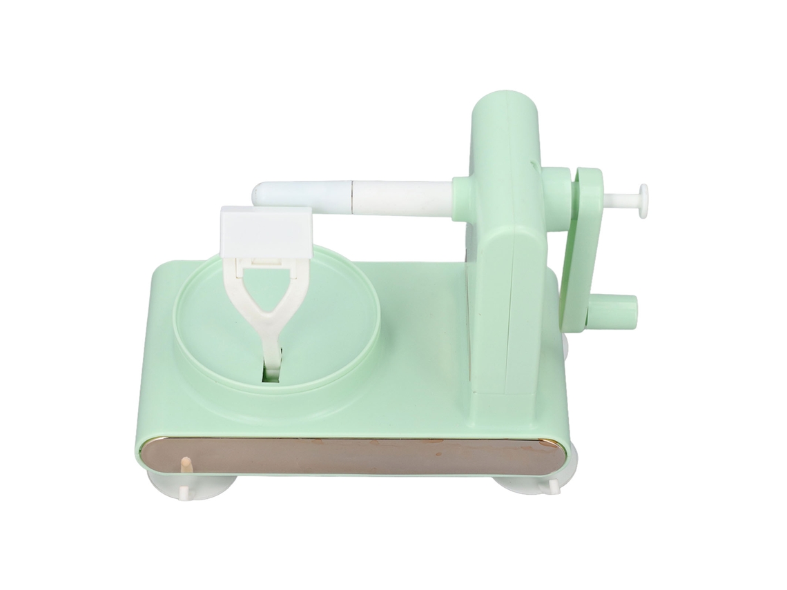 Pelador Manual Multifuncional De Manzanas Y Peras Con Palanca, Eficiente Y Seguro, Verde Claro.