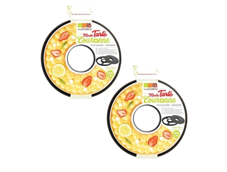 2 moldes para tarta corona Ø 30 cm SCRAPCOOKING