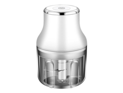 Picadora De Ajo, Mini Procesador De Alimentos, Mini Picadora Recargable Por Usb, Potente Trituradora De Ajo (blanca)