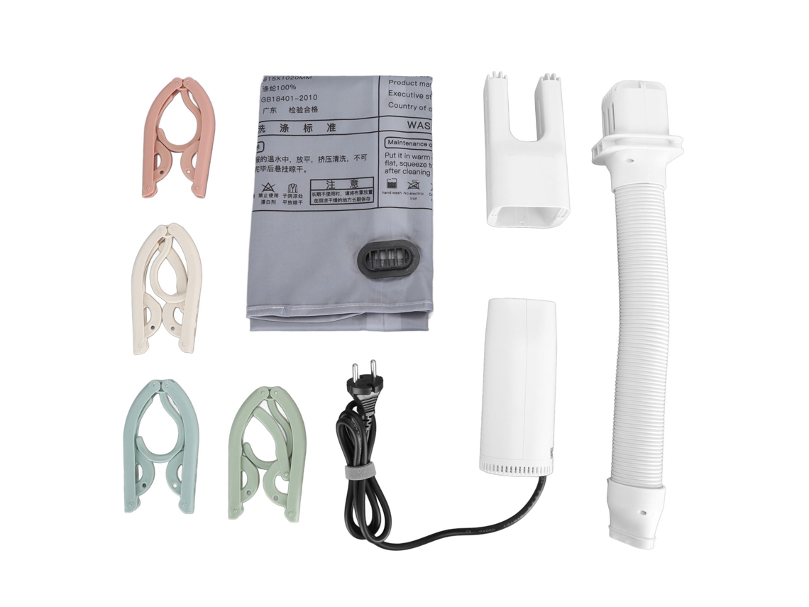 Secadora Portátil Mini Para Ropa Con Accesorio Para Secar Zapatos Y Rack Plegable, 220v Enchufe Eu