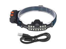 2026-linterna Frontal Led De Inducción Carga Usb-c Con Luz Roja De Alerta Ajustable Para Trabajo Y Camping
