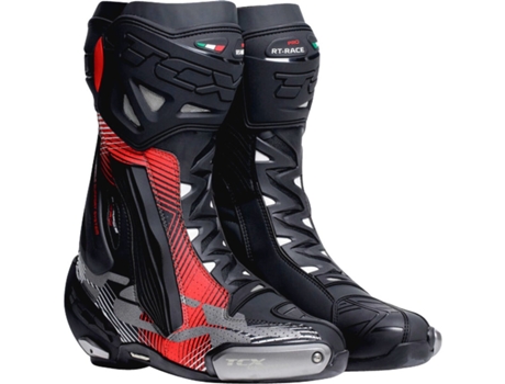 Botas Unisex para Motociclismo TCX Motocross Rt Race Rojo (47)