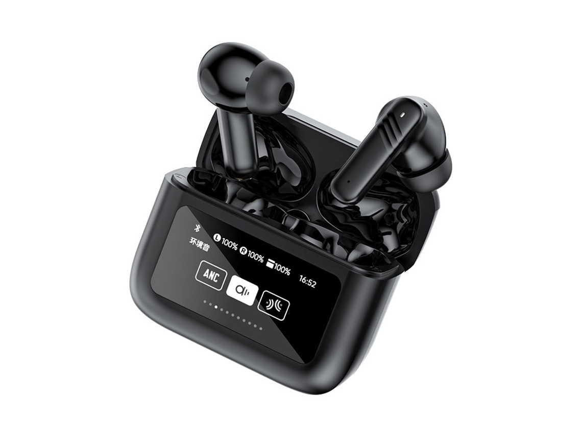 Auriculares Inalámbricos Lx Pequeña Ligera Pantalla Táctil Led YIZHOOD Bluetooth Negro