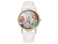 Reloj De Pulsera Para Mujer Con Dial Cartoons Correa Pu Cuarzo Analógico Zhoulianfa