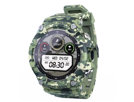 LOKMAT Attack 2 Smartwatch Esfera Verde 44Mm Pulsera Tpu Smartwatch