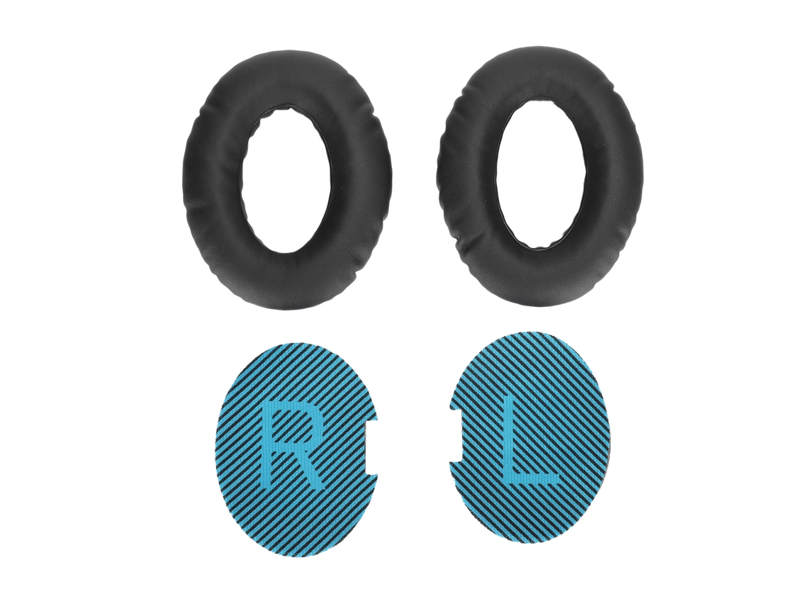 Kit De Almohadillas De Repuesto Para Auriculares Qc2, Qc15, Ae2 Y Qc25, De Cuero Proteico Negro.