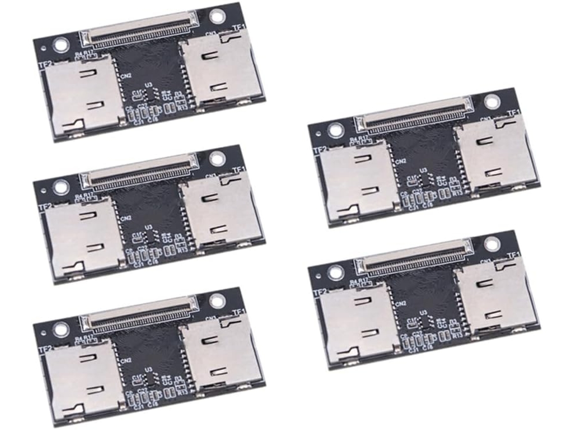5 Adaptadores De Tarjetas Tf Duales A Ce/zif/ssd Con Conexión Antiarañazos