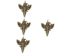 4 Piezas De Colgante Con Argolla Para Mazo De Demonio, Mini Colgante Vajra, Colgante Para Collar, Dijes