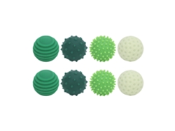 Ats-8 Pelotas De Silicona Texturizadas Para Dedos Sensoriales Para Alivio Del Estrés Viaje Trabajo Hogar Verde