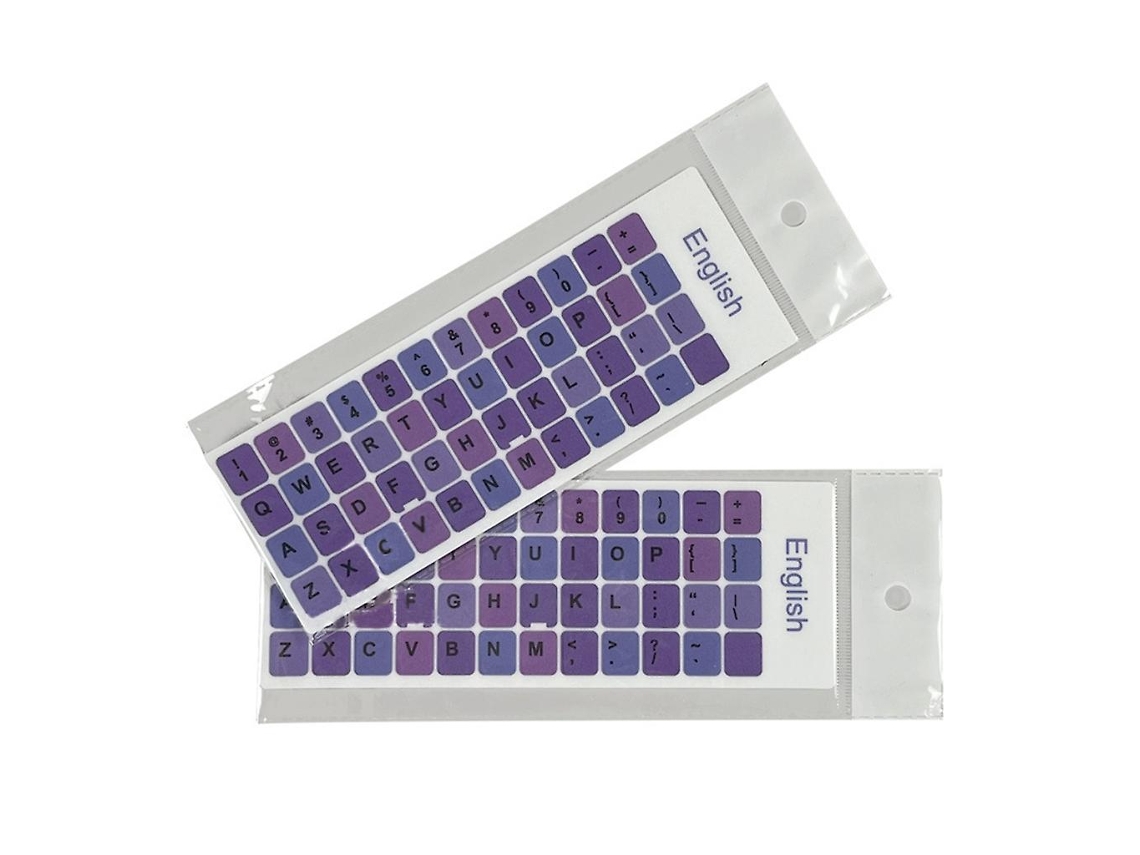 2 pegatinas autoadhesivas para teclado de bicicleta eléctrica Ly con letras de color macarrón