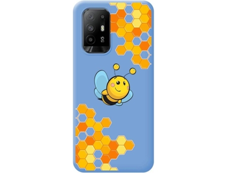 Carcasa para Oppo A94 5G TUMUNDOSMARTPHONE Silicona Líquida Dibujos Azul