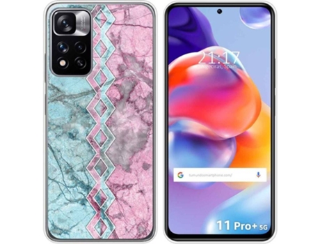 Carcasa para Xiaomi Redmi Note 11 Pro+ Plus 5G TUMUNDOSMARTPHONE Dibujos Mármol 08 Multicolor