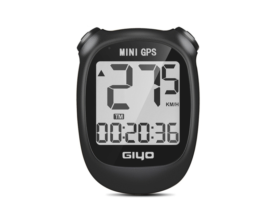 Velocímetro para bicicleta con pantalla LCD retroiluminada, GPS inalámbrico para bicicletas de carretera, odómetro. Mdug (negro)
