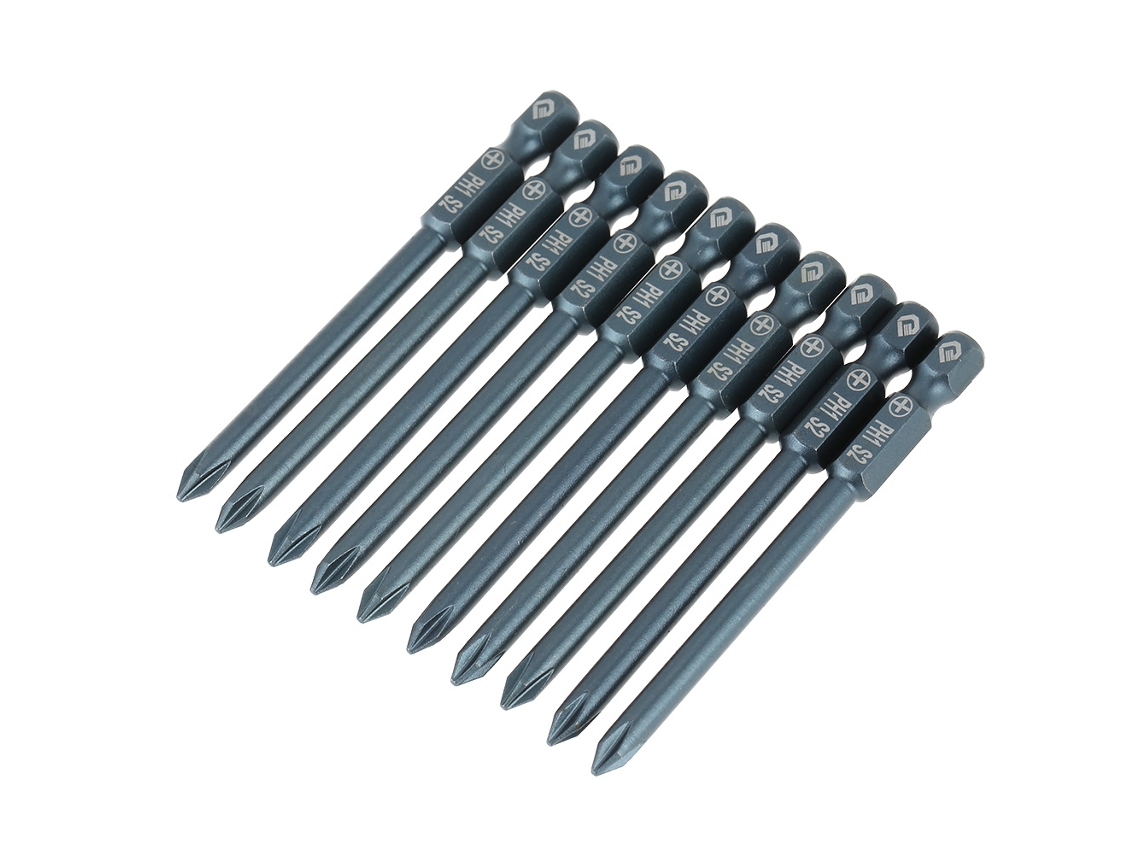 Juego de puntas de destornillador S2 Ph1 1/4'' 75 mm