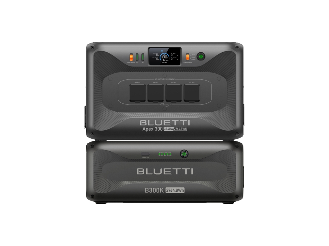 Estação De Energia Versátil 3.840w 5.529,6wh Bluetti Apex 300 Com B300k Bateria Lifepo₄