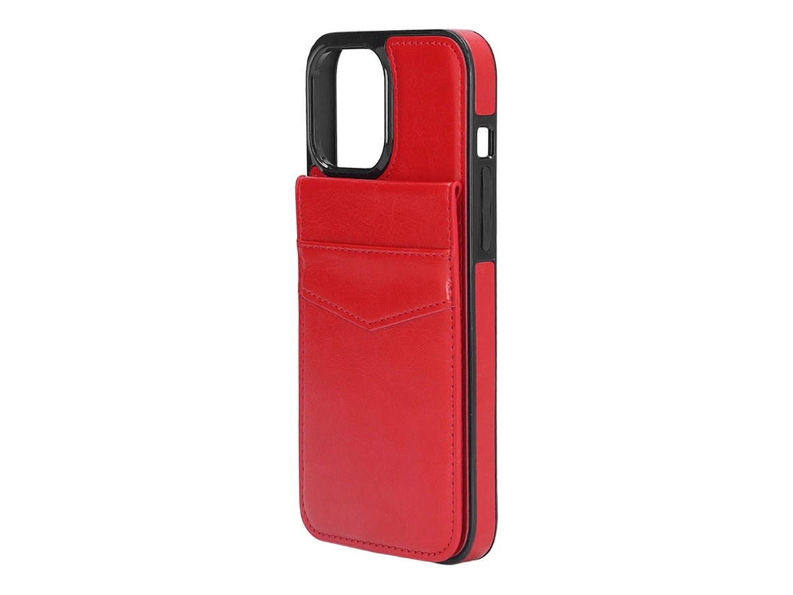 Capa De Couro Para Iphone 13 Pro Max 6.7 Polegadas Com Porta-cartões E Fecho Magnético
