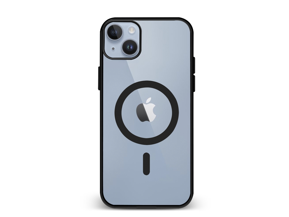 Carcasa Híbrida Antigolpes Magsafe Para Iphone 14 Plus. Bordes De Silicona Y Pvc Posterior.