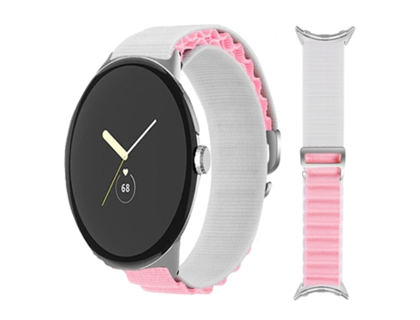 Correa Loop Alpine para Google Pixel Watch Blanco y Rosa