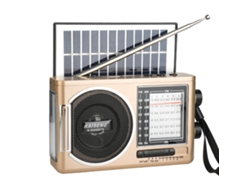 Radio clásica solar, AM/FM, altavoz, entrada USB/TF, tres modos de carga, ideal para actividades al aire libre. Viewleaf