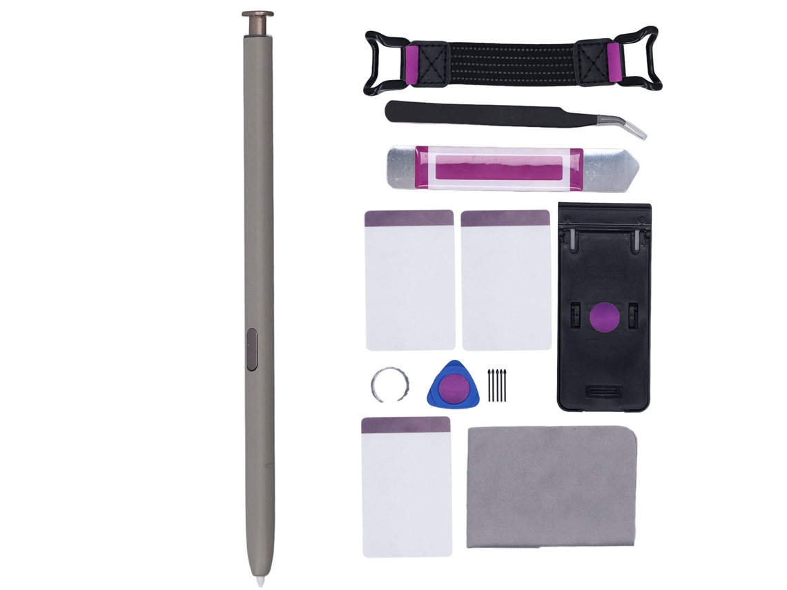 Caneta Estilo Para Celular Com Reposição De Pontas Compatível Com Galaxy S24 Ultra 5g Cinza