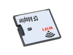 Adaptador de tarjeta de memoria para tarjeta CF con conexión Wi-Fi Plug and Play para iOS y Android.