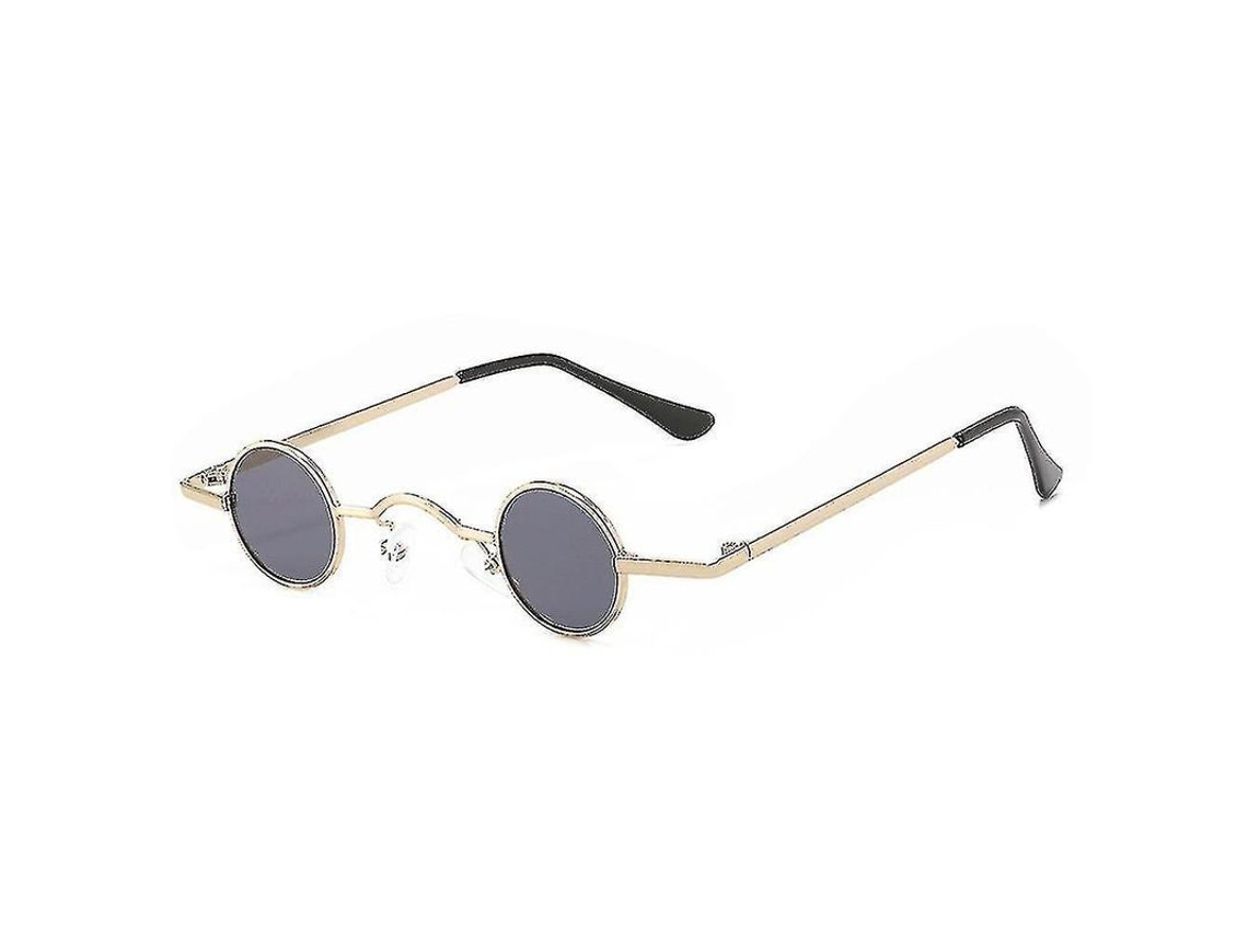 Gafas De Sol Redondas Mini Vintage De Metal, Estilo Hip Hop Divertido.