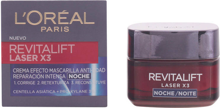 Crema Anti-edad L'ORÉAL Revitalift Laser X3 Anti-Edad Mascarilla Efecto Night Crema (50 ml)