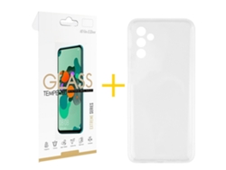 Pack 1 X Película de Vidrio Templado 2.5D + Funda SKYHE para Samsung Galaxy A36 5G Silicona Líquida Incoloro Clear