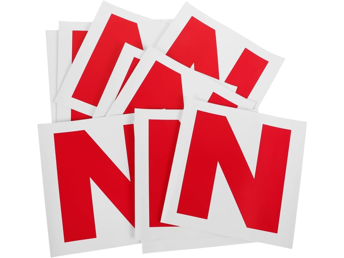 Conjunto De 10 Adesivos Automotivos Com Letras Para Motoristas Iniciantes.