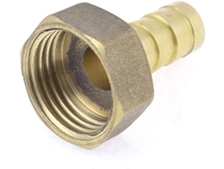 Boquilla De Tubería De Latón Moldeada Con Rosca Fina Hembra De 19 Mm De Diámetro, Tono Dorado