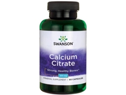 SWANSON Citrato de Cálcio 200mg, 60 Cápsulas