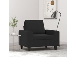 Sillón De Tela Negro 60 Cm