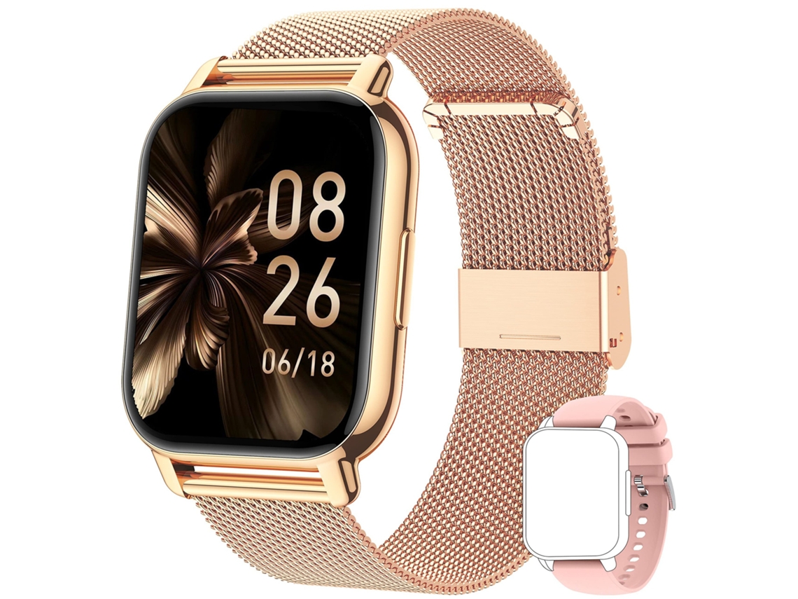 Reloj Inteligente, 4,6 Cm, 2 Correas, Presión Arterial, Oxígeno En Sangre