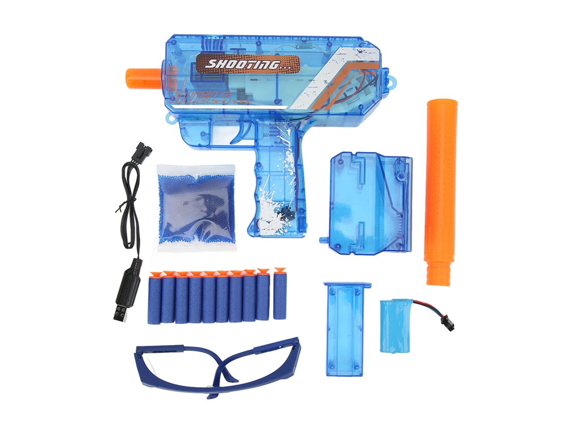 2026-juguete De Bolas De Gel Eléctrico Automático Potente Para Actividades Al Aire Libre 1500mah Bolas De Agua Interactivas Azul