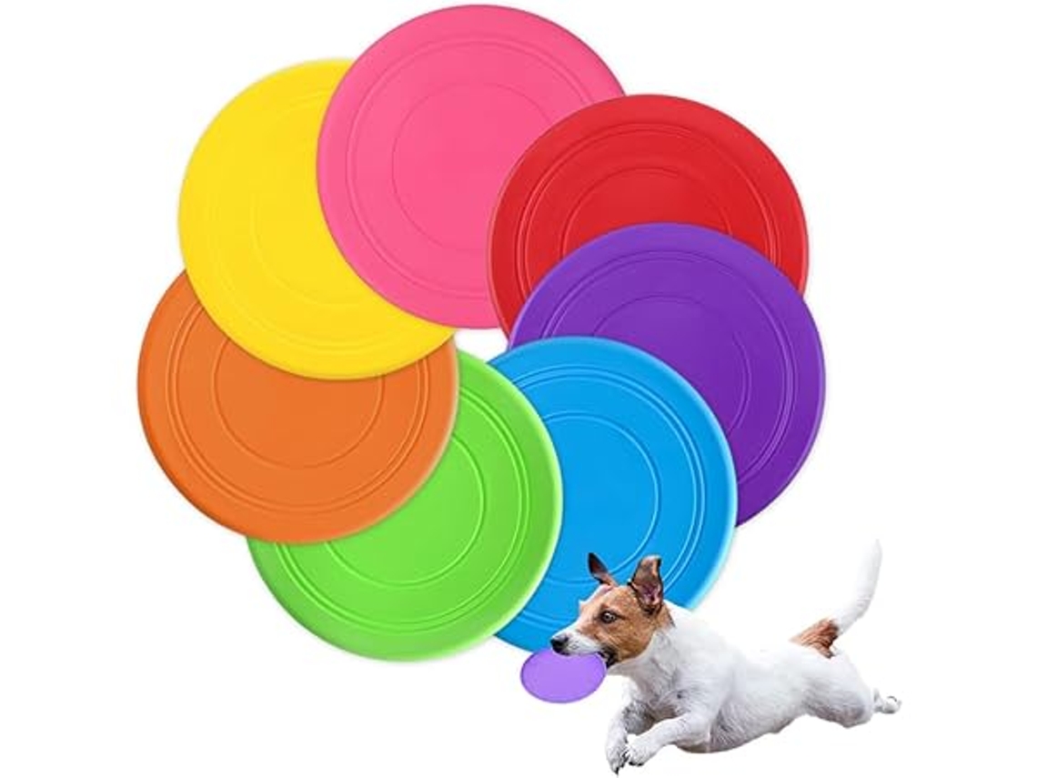 7 Discos De Entrenamiento Para Perros, Aptos Para Tierra Y Agua, Ideales Para El Adiestramiento, Resistentes A Las Mordeduras, Ergonómicos Y