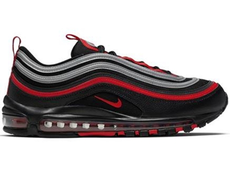 Tenis Deportivas NIKE Air Max 97 (Gris, Rojo, Negro - Tejido, Material Sintético - 41)