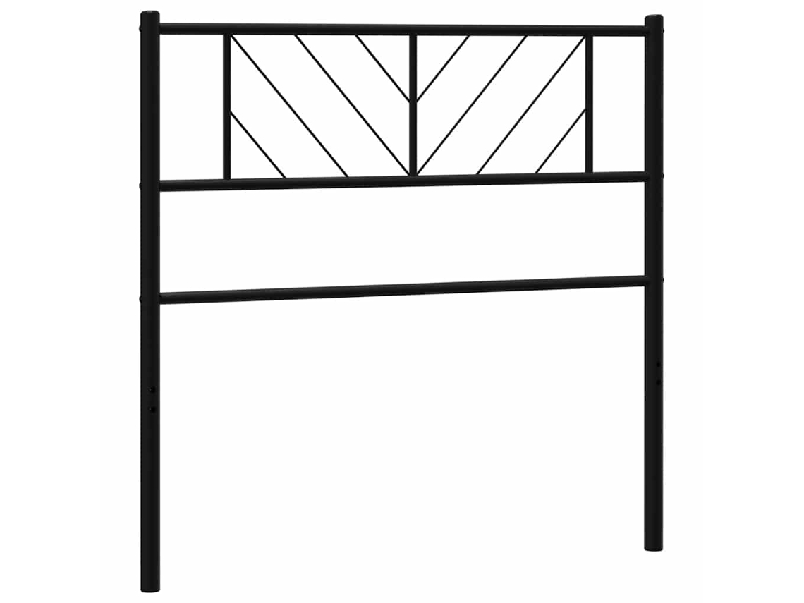 Maison Exclusive - Cabecero De Repuesto De Metal Negro 100 Cm