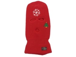 2026-cubre Cara Balaclava Navideño De Punto Con 3 Agujeros Para Hombre Y Mujer, Calientito Para Ski, Ciclismo Y Actividades Al Aire Libre En Invierno