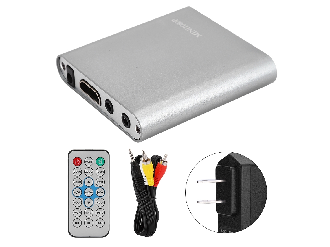 Reproductor multimedia digital HDMI de 1080p con control remoto y decodificador con disco duro