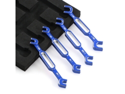 Red4pcs Wrench 3/3.2/3.5/3.7/4/5/5.5/6mm Turnbuckle Nut Ball End Joint Remover Universal Tool For Rc Car Boat Parts