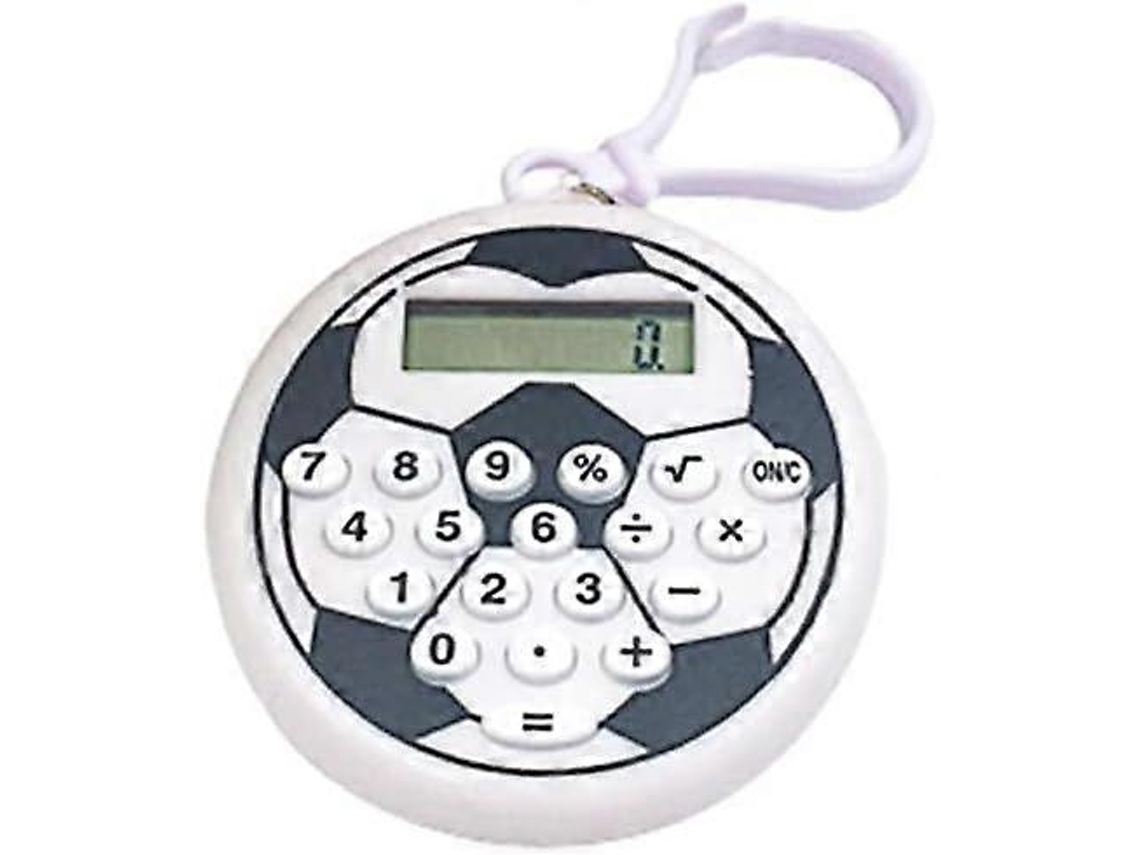 Calculadora portátil 2 en 1 de 6.5 pulgadas con botón silencioso, reutilizable y protección ocular. Everley891